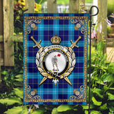 McKerrell Tartan Crest Garden Flag - Celtic Thistle Style